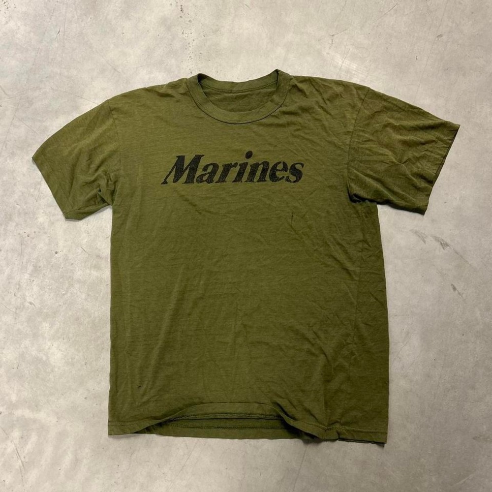 Vintage 80's Earth Tone Marine Shirt